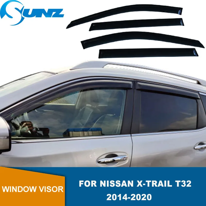 

Дефлекторы боковых окон для Nissan Xtrail X-trail t32 Rouge 2014 2015 2016 2017 2018 2019 2020 козырек окон солнцезащитные дефлекторы от дождя