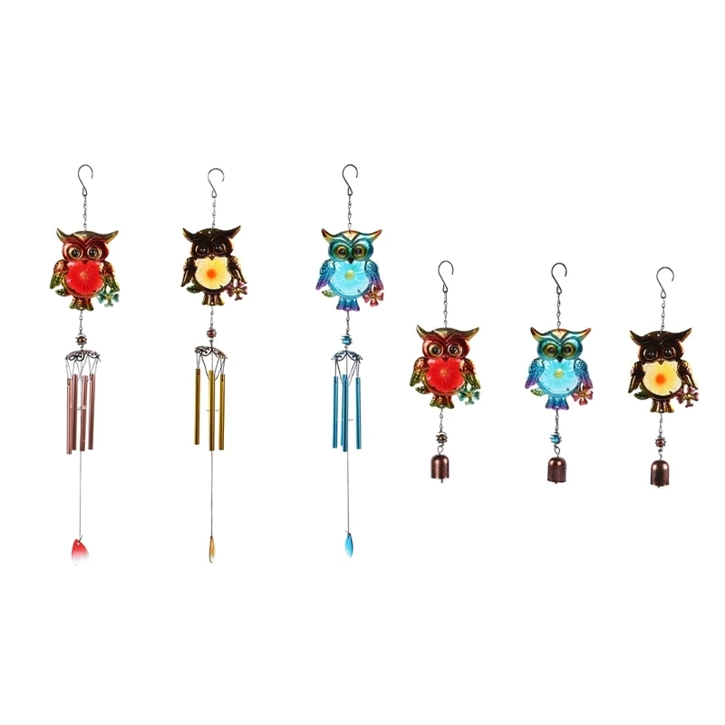 

Metal Owl Wind Chime Metal WIndchime Ornament Crafts Decor Accessory