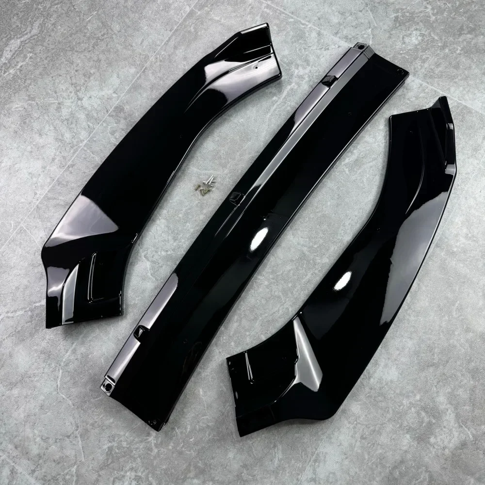 

3 шт. передний бампер, разделитель губ для Volkswagen Tiguan MK2 R Line Pre-facelift 2016-2020, глянцевый черный спойлер, комплект кузова, моды для тюнинга