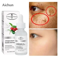 arbutin whitening face serum remove freckle dark spots melasma reduce melanin fade fine lines moisturizing brightening skin care