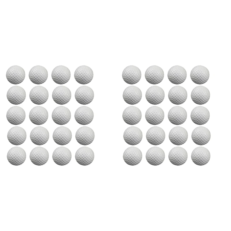 

40 Pcs Air Golf Practice Balls,Foam Ball,Golf Training Indoor And Outdoor, For Backyard Hitting Mat,White
