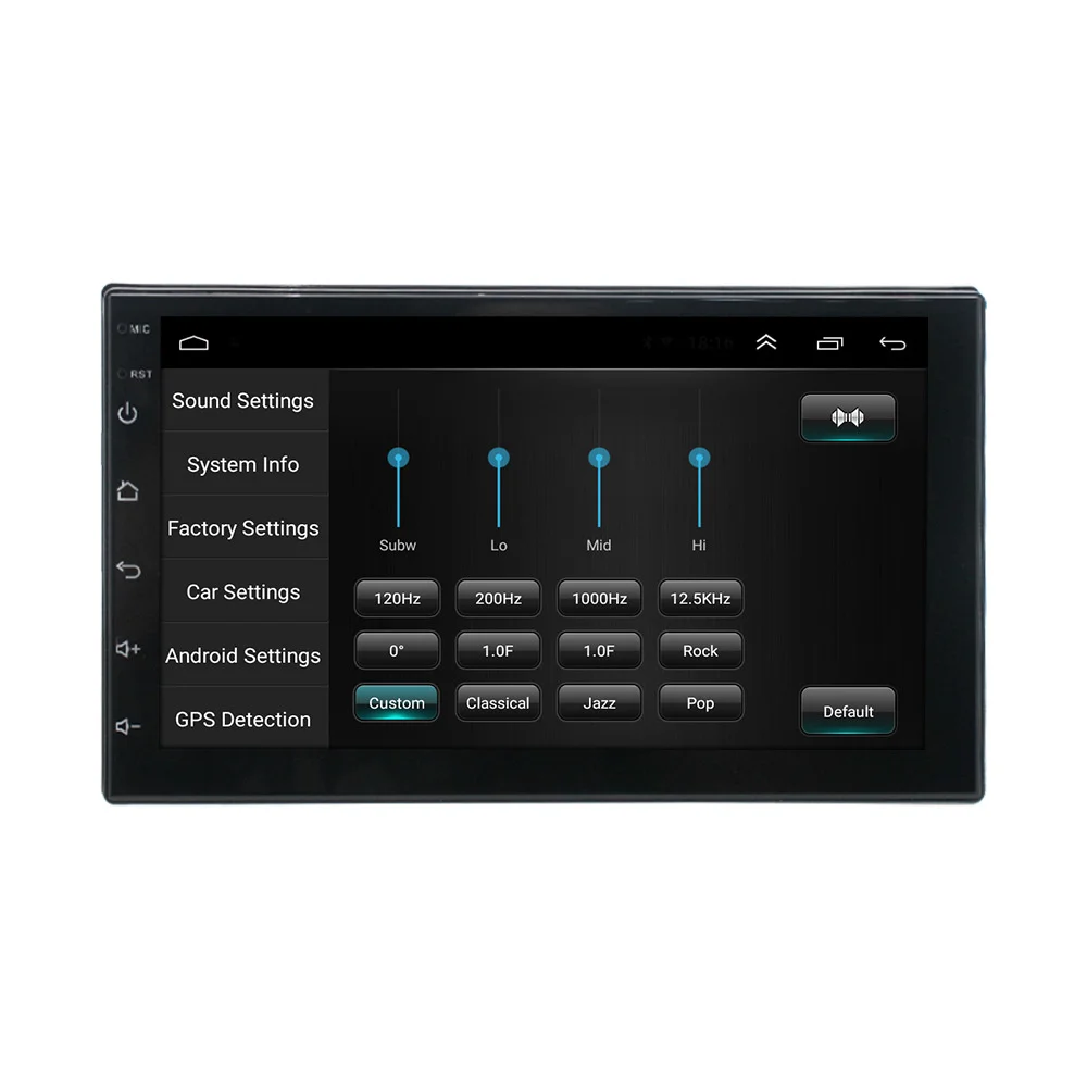 Автомагнитола SHENGTU 7 дюймов Android 9 1 2 + 32 ГБ Gps Wi-Fi BT USB Fm |