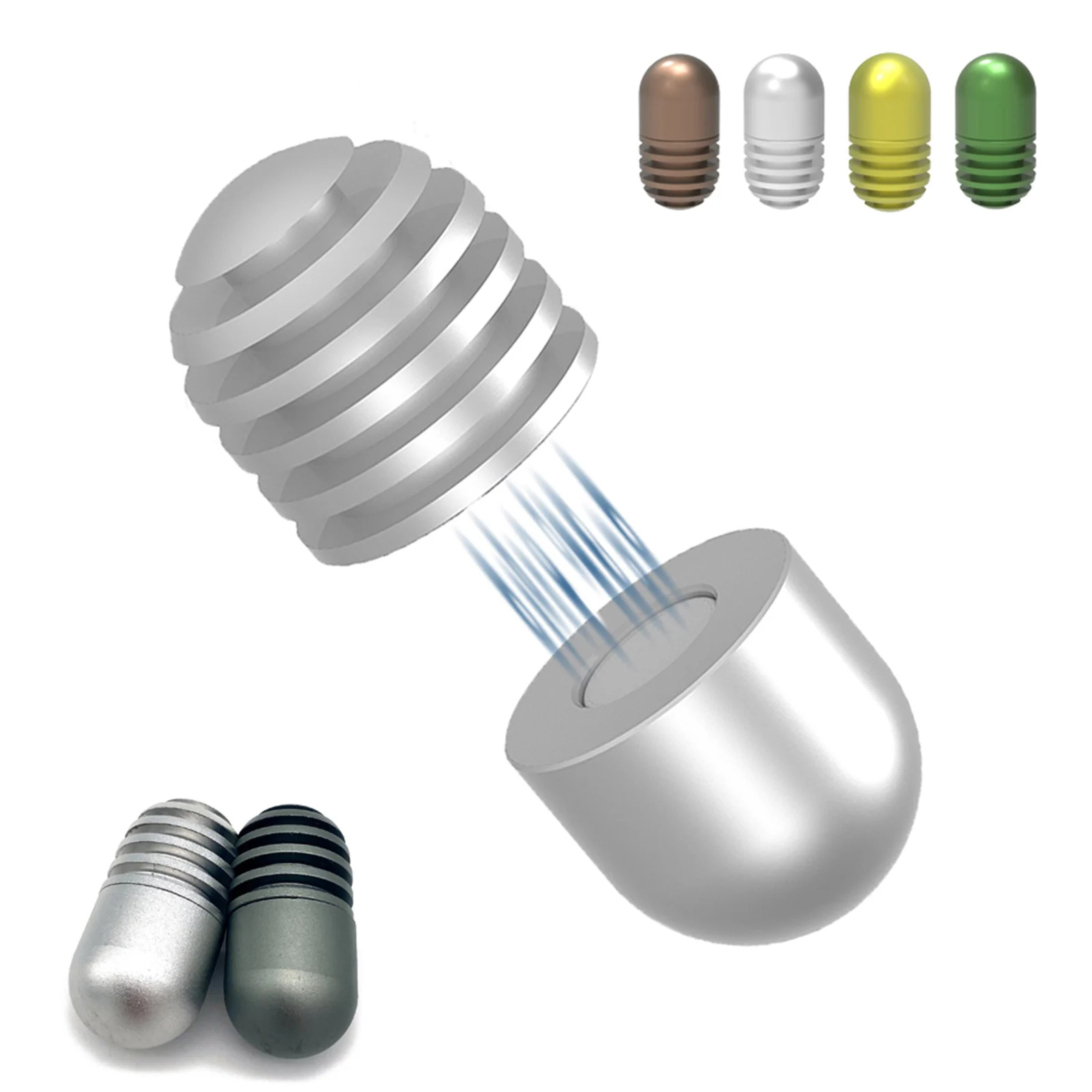 

Fidget Slider EDC Metal Magnetic Haptic Toys Capsule ADHD Anti-Anxiety Gadgets Silent Desk Office Fidget Toys for Adults