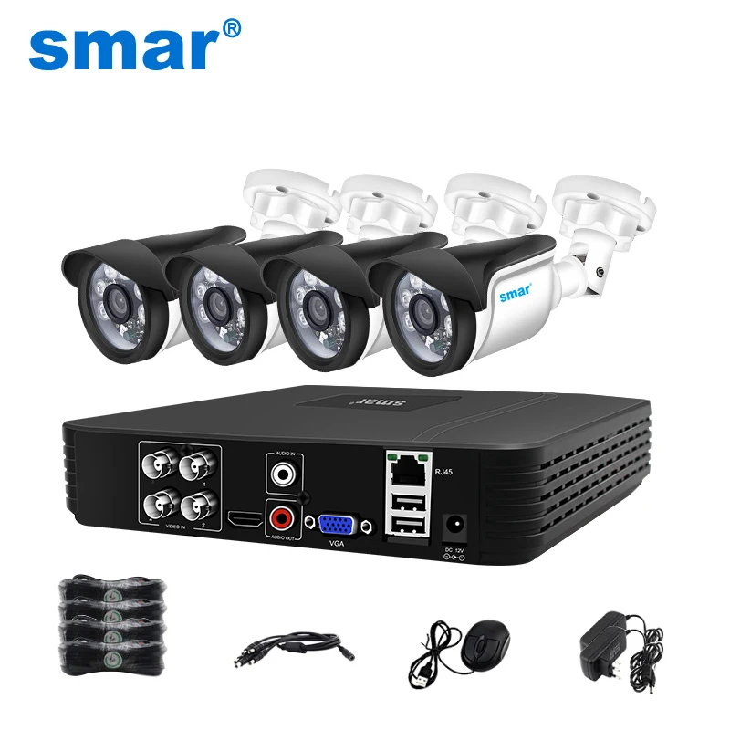 

Система видеонаблюдения Smar, 4 канала, 720P/1080P, 5 в 1