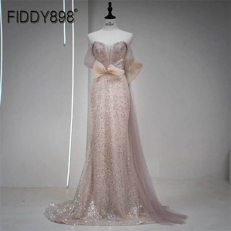 

Evening Dresses 2022 Sexy Prom Dress Elegant Party Dress Evening Gown Woman Hand Made Floor Length vestidos de novia LWC1091