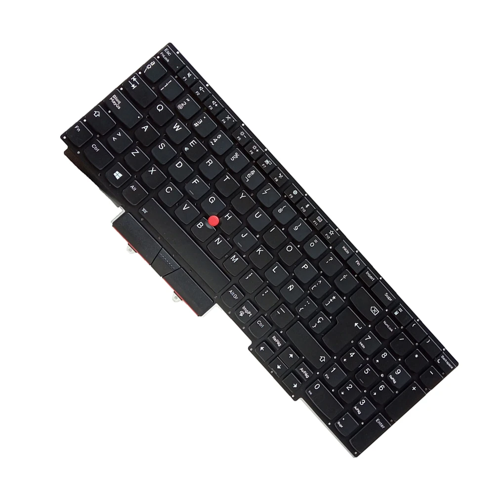 

Keyboard Universal Backlit Pointer Input Device Dust-proof Notebook Keyboards Backlight Replacement for Thinkpad E15