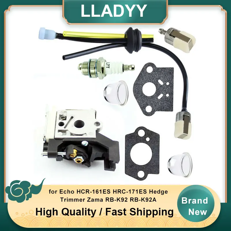 Carburetor Kit for Echo HCR-161ES HRC-171ES Hedge Trimmer Zama RB-K92 RB-K92A