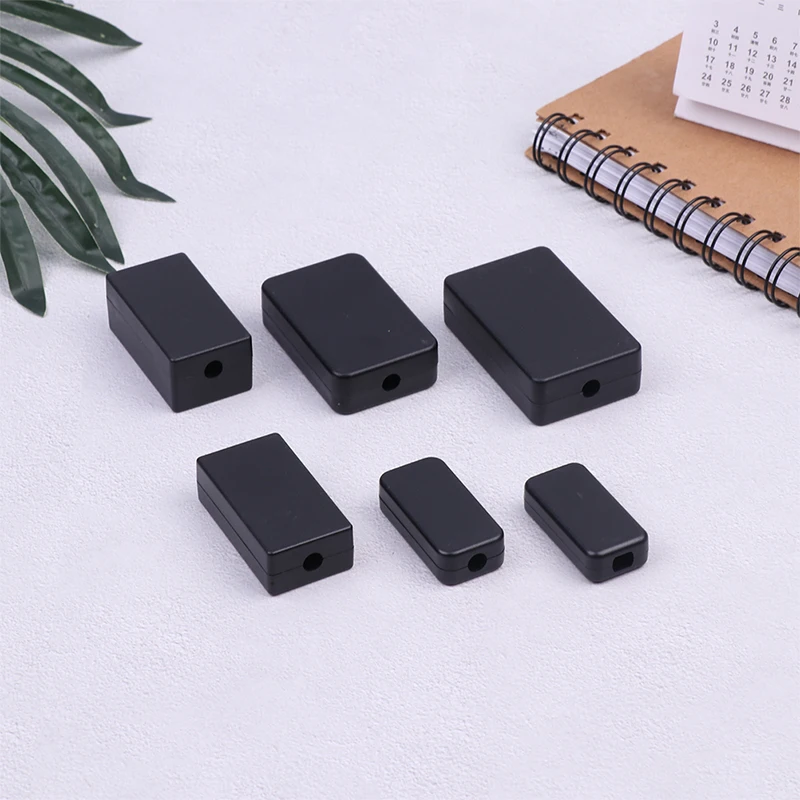 

1Pc Waterproof Electronic Junction Box Black DIY Instrument Case ABS Plastic Project Box Storage Case Enclosure Boxes