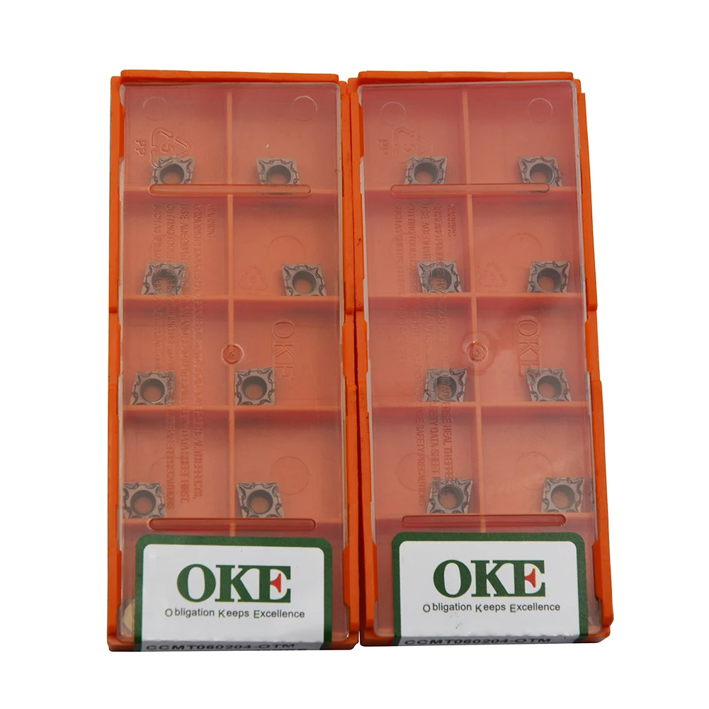 

ZIYI 10pcs CNC carbide Inserts CCMT060204-OTM OP1215 Processing Stainless Steel