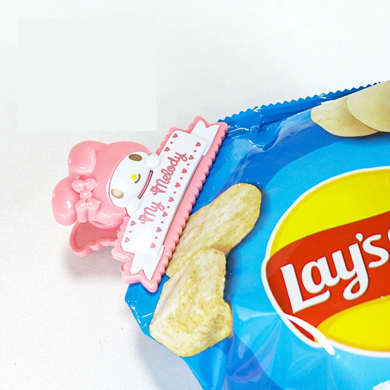 Sanrio Melody многоцелевой пластиковый магнитный зажим мультяшный пакет для еды
