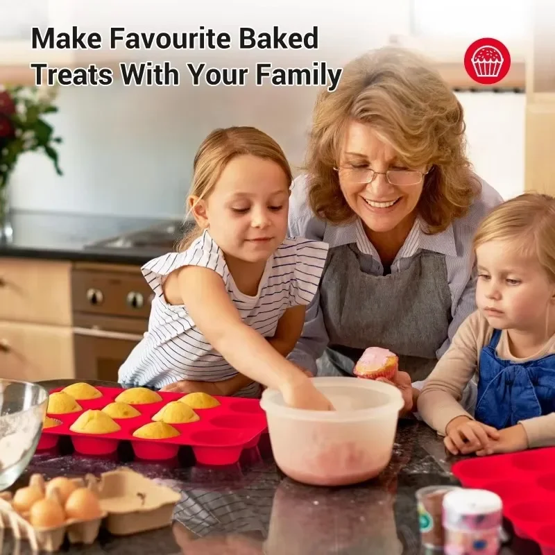 Молния силиконовая для глаз молдинги крепления кексов лета 12/24 tazas de tamaño Обычная