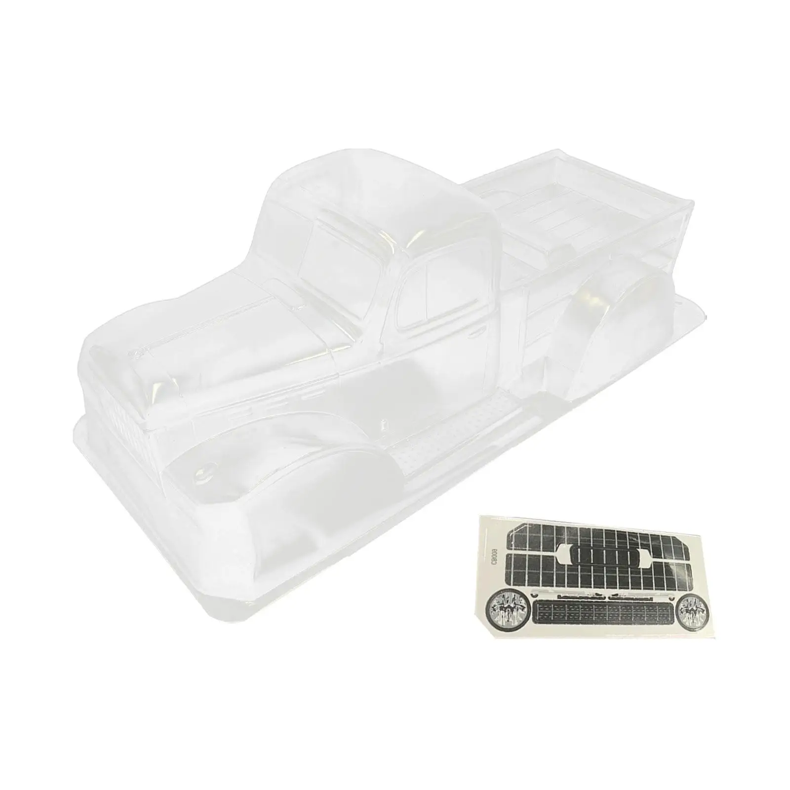 

313mm Wheelbase RC Car Body Shell Unpainted Transparent Clear Body Shell for 1/10 Model Car Hobby Car Crawler Replace Parts