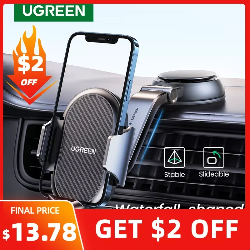 

UGREEN Car Phone Holder Stand Gravity Dashboard Phone Holder Universial Mobile Phone Support For iPhone 13 12 Pro Xiaomi Samsung