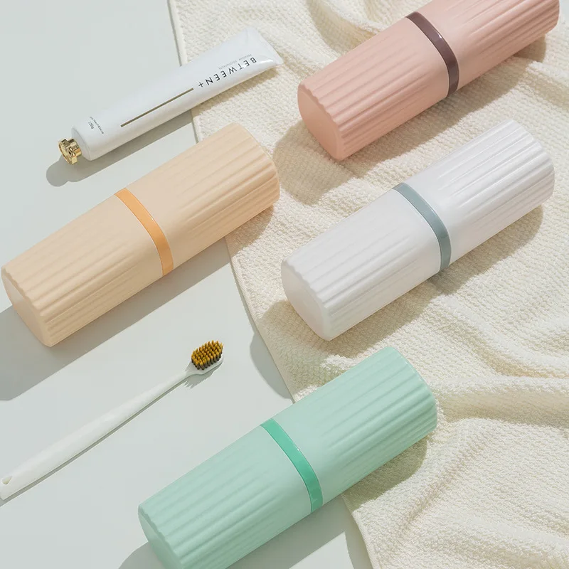 

Travel Portable Toothbrush Cup Bathroom Toothpaste Holder Storage Case Box Organizer Travel Toiletries Storage Cup New Creative