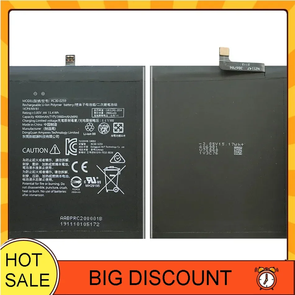 Для RAZER Phone 2 RC30-0259 — аккумулятор для мобильного телефона большой емкости 4000 мАч