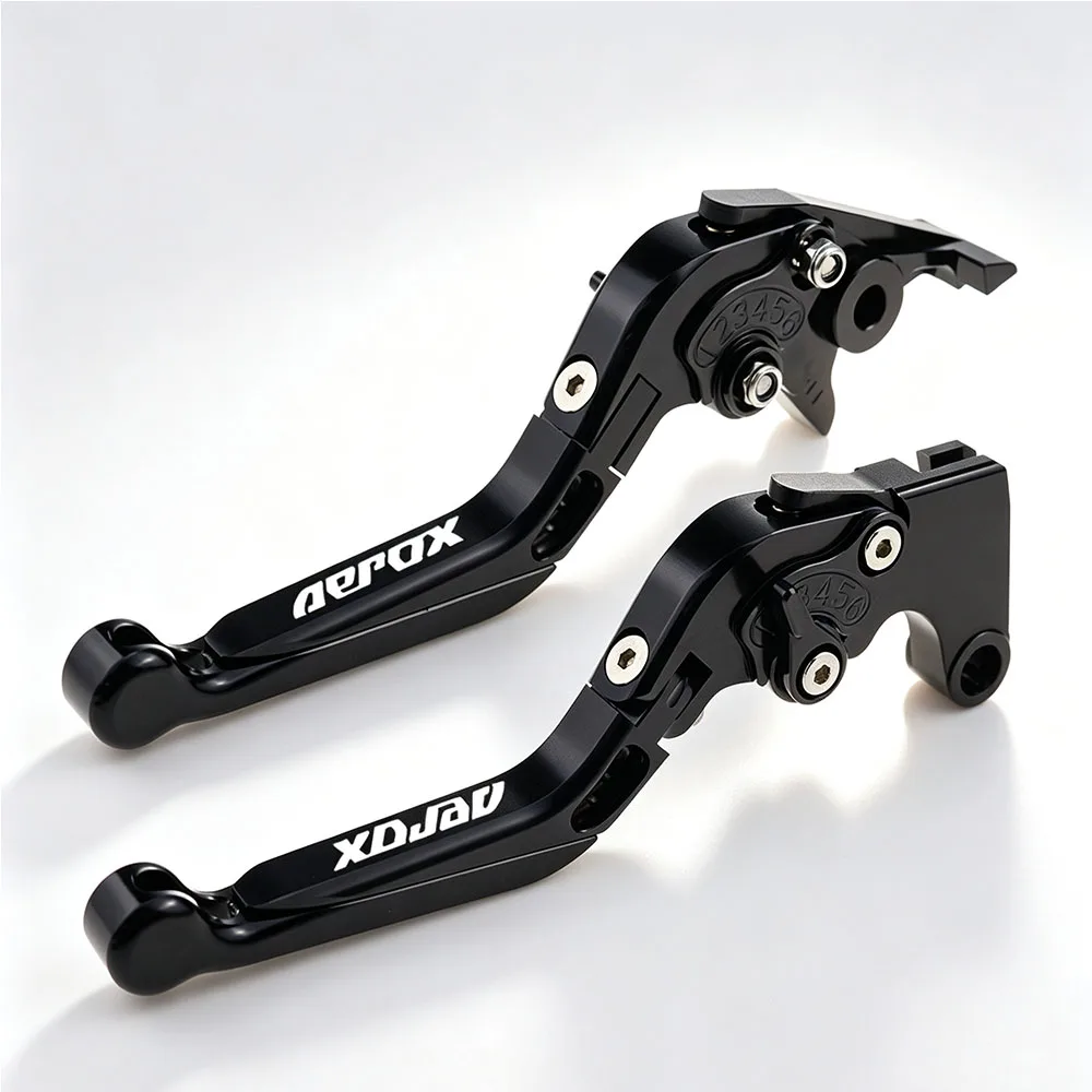 Фото Для Yamaha Aerox/NVX155/QBIX125 Aerox 155 NVX155 QBIX125 2017-2019 Мотоциклетные регулируемые складные рычаги тормоза и сцепления из алюминия, обработанного на станке с ЧПУ. №4