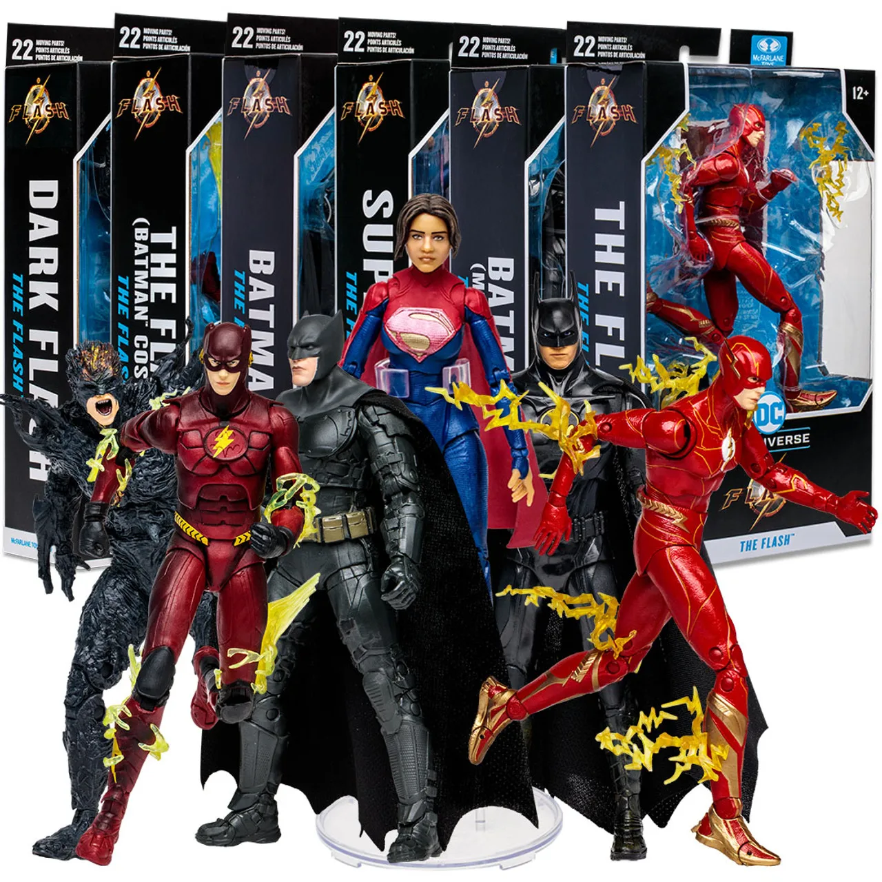 McFarlane Toys The Flash Movie Dark Flash Batman Multiverse Supergirl Collect Model Action Figures 17cm Children's Toy Gifts
