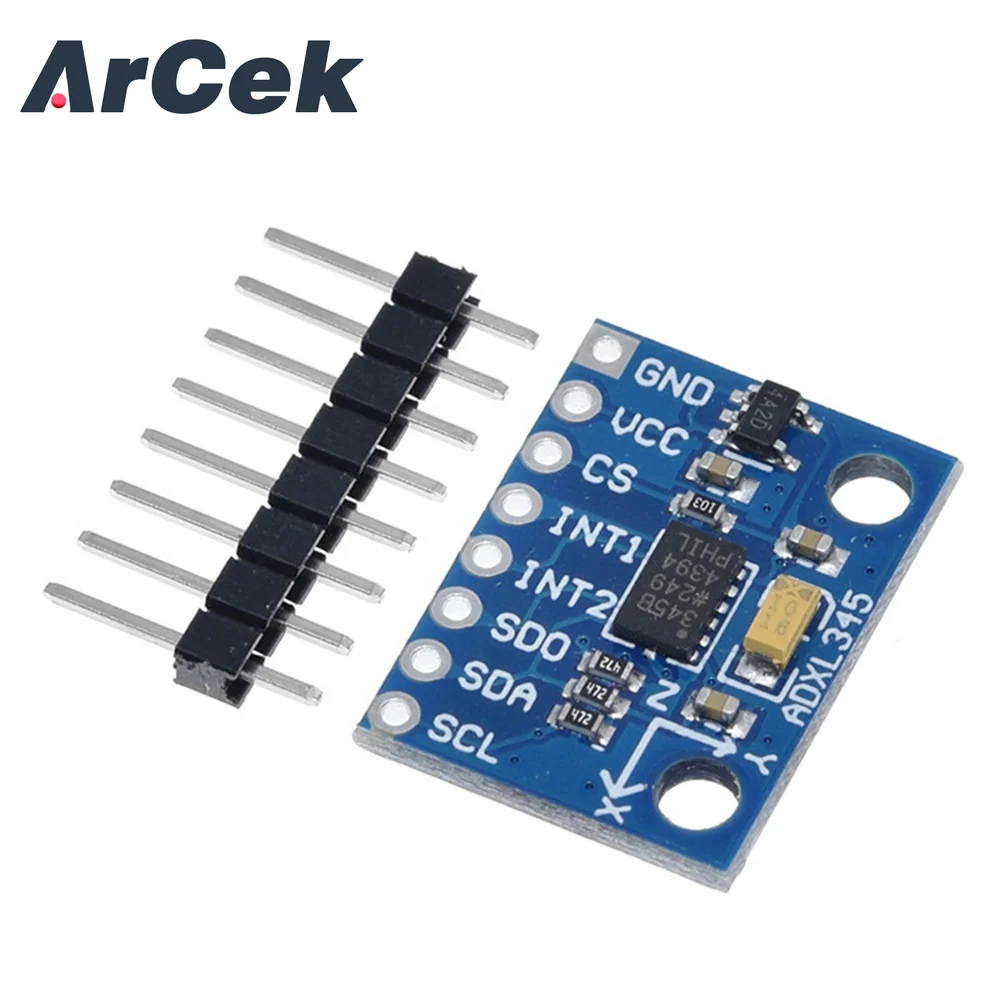 

GY-291 ADXL345 Digital Triaxial Acceleration Of Gravity Inclination Module IIC / SPI Transmission For Arduino