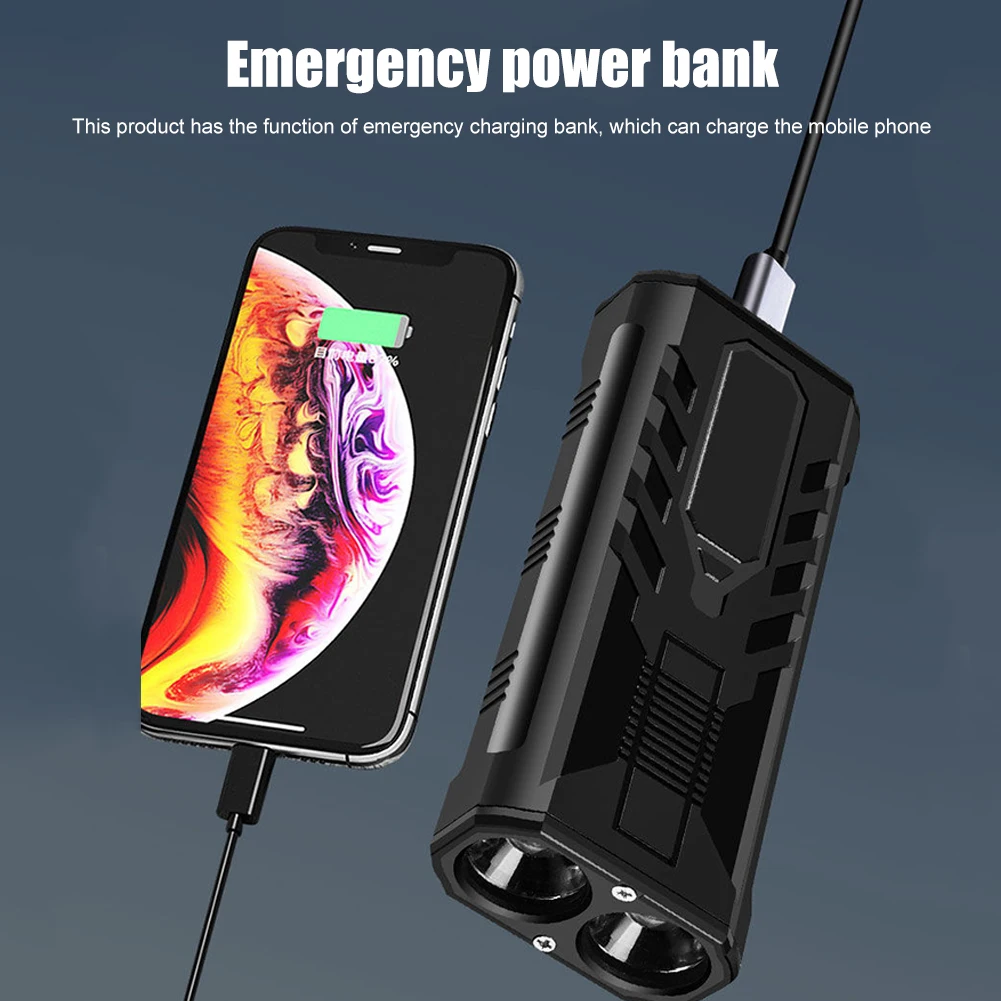 

Портативный фонарик, 3 режима, с USB-зарядкой