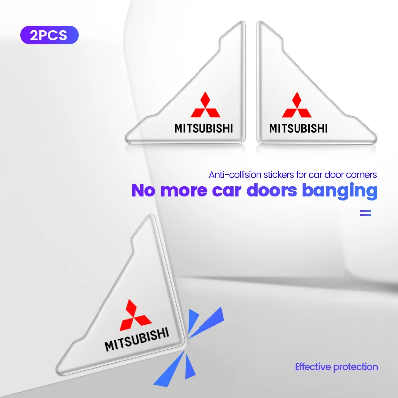 2 шт. прозрачные наклейки на двери автомобиля Mitsubishi Lancer 9 10 Outlander 3 Asx L200 |
