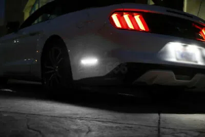 

2x Clear Lens Side Marker Lights Tail For 15-20 Ford Mustang S550 48-SMD LED Emitters With HID White LED For Tail Easily Replace