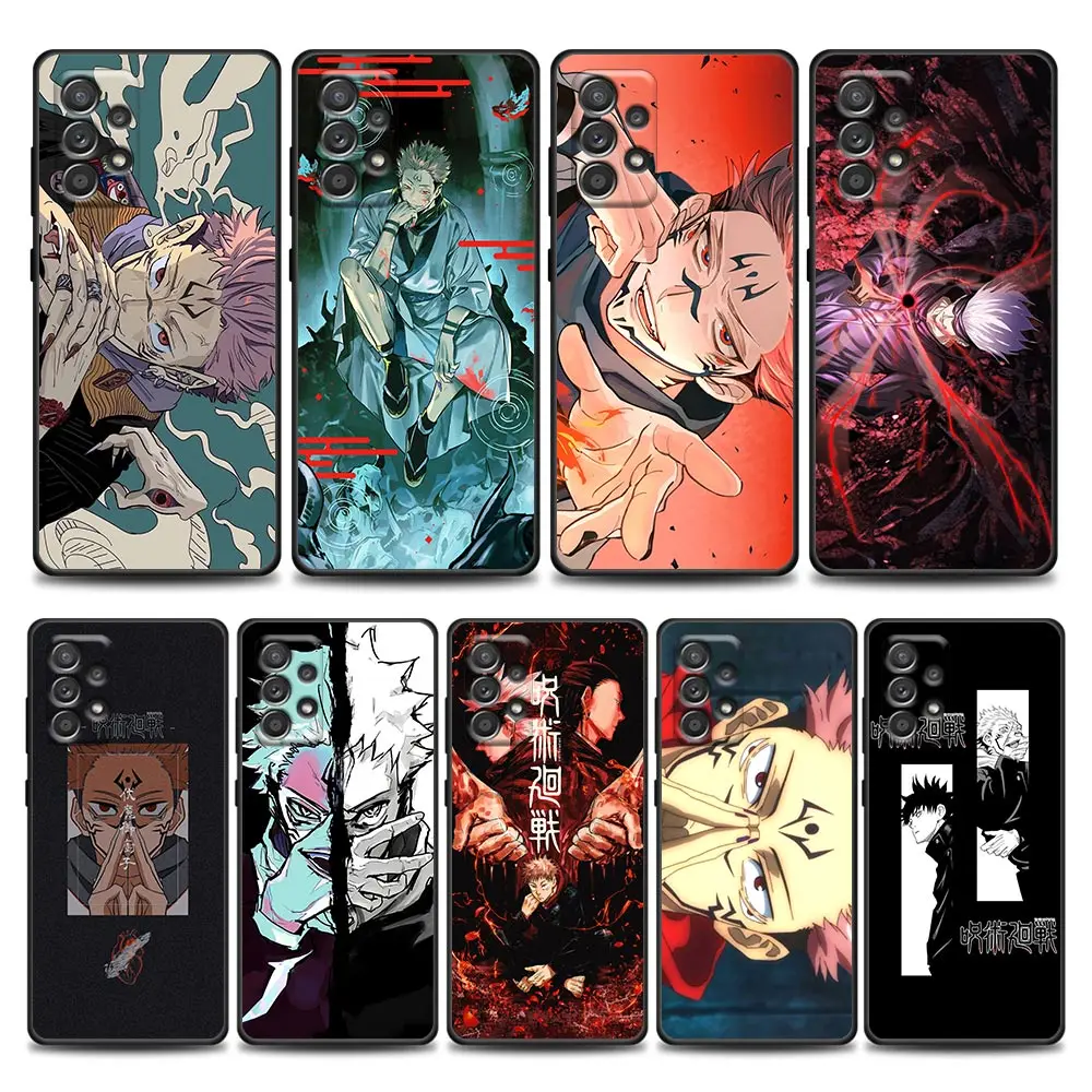 

Anime Jujutsu Kaisen Phone Case for Samsung A01 A02 S A03s A11 A12 A21s A32 5G A41 A72 5G A52s 5G A91 Soft Silicone