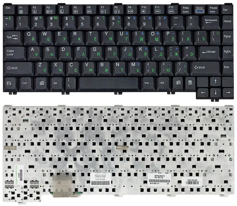 Клавиатура для HP Compaq Presario 1237 черная