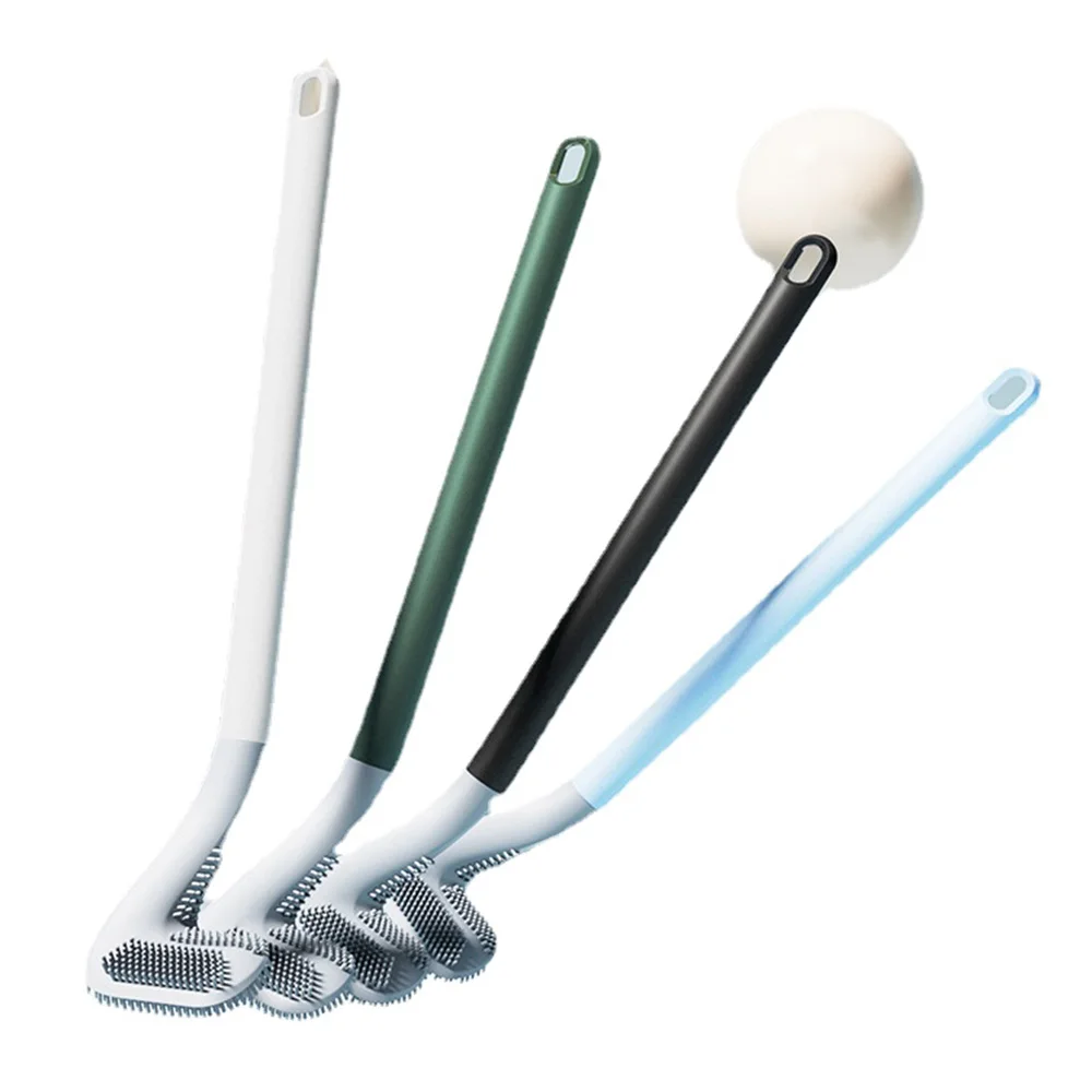 

Long Handle Golf Shape Toilet Brush TPR Hangable Non-slip No Dead-End Corner Cleaning Brush Bathroom Toilet Cleaning Supplies