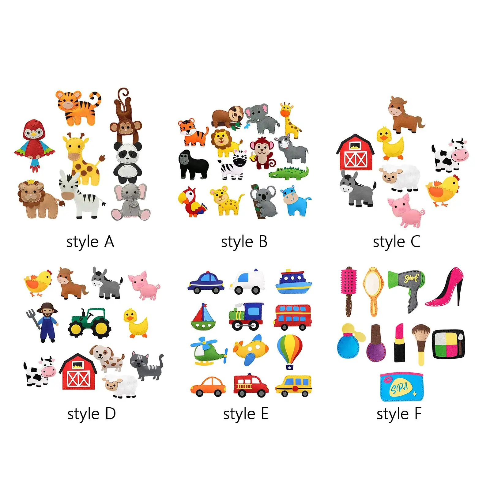 Зоопарк Войлок животные Обучающие игрушки войлок для детей подростков