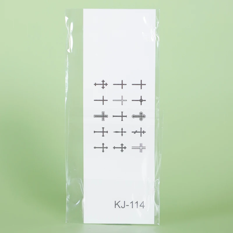 1 Шт. Водонепроницаемые Временные Татуировки С Крестом Прочные Наклейки Для 1-2