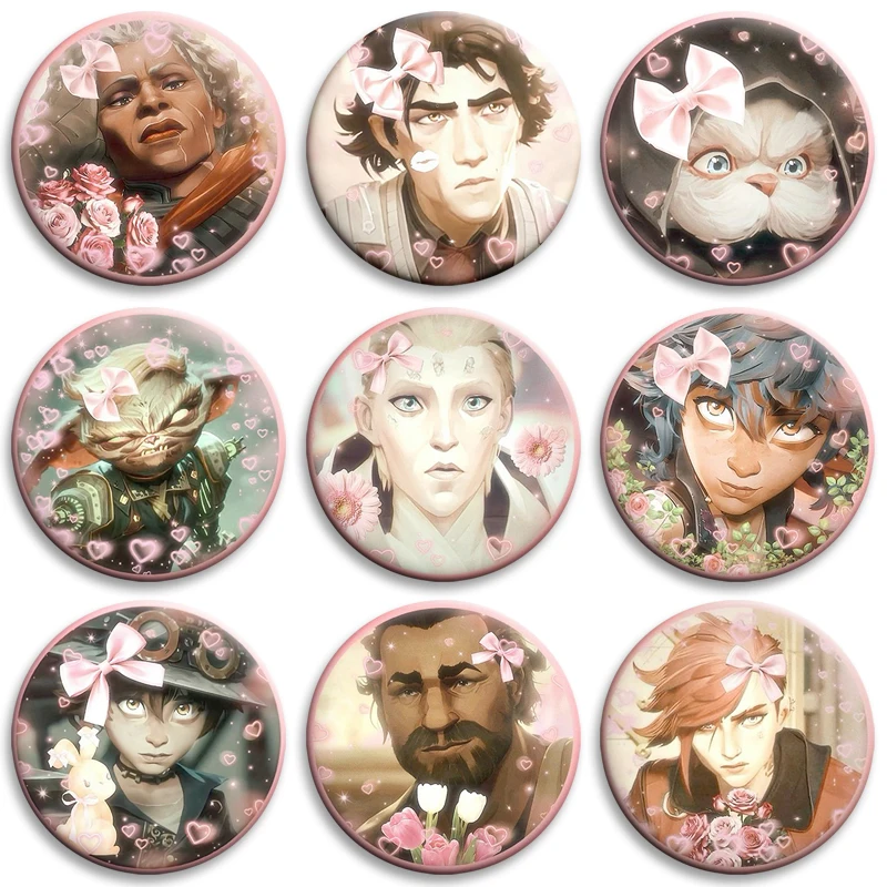 Мягкая булавка в стиле аниме LOL Coquette Arcane Viktor Jix Sevika League of Legendes креативный значок