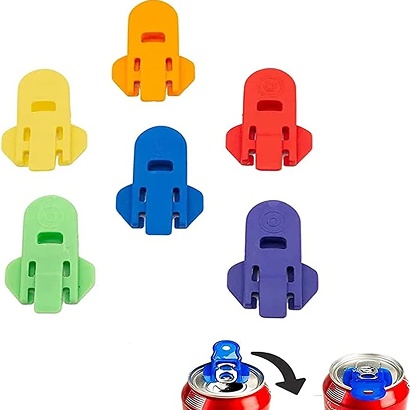 

6pcs Easy Can Opener 6pcs/pack Plastic Handheld Beer Cola Beverage Drink Opener