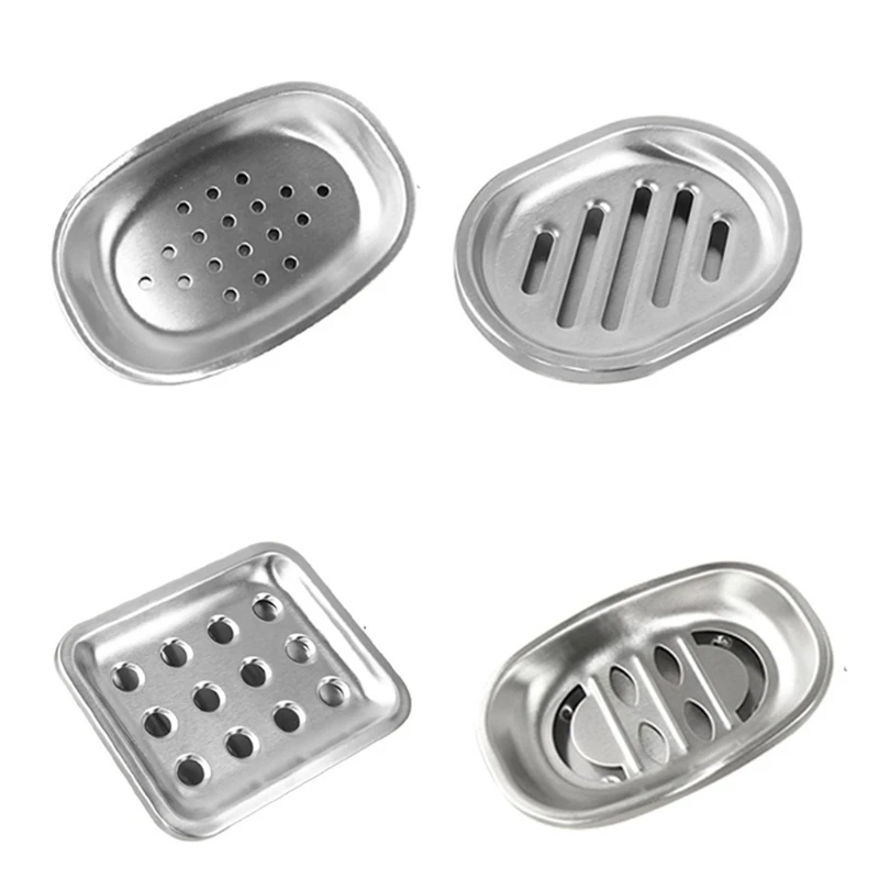 

Metal Soap Storage Tray Self-draining Soap Dishes Sponge Holder Quick Dry