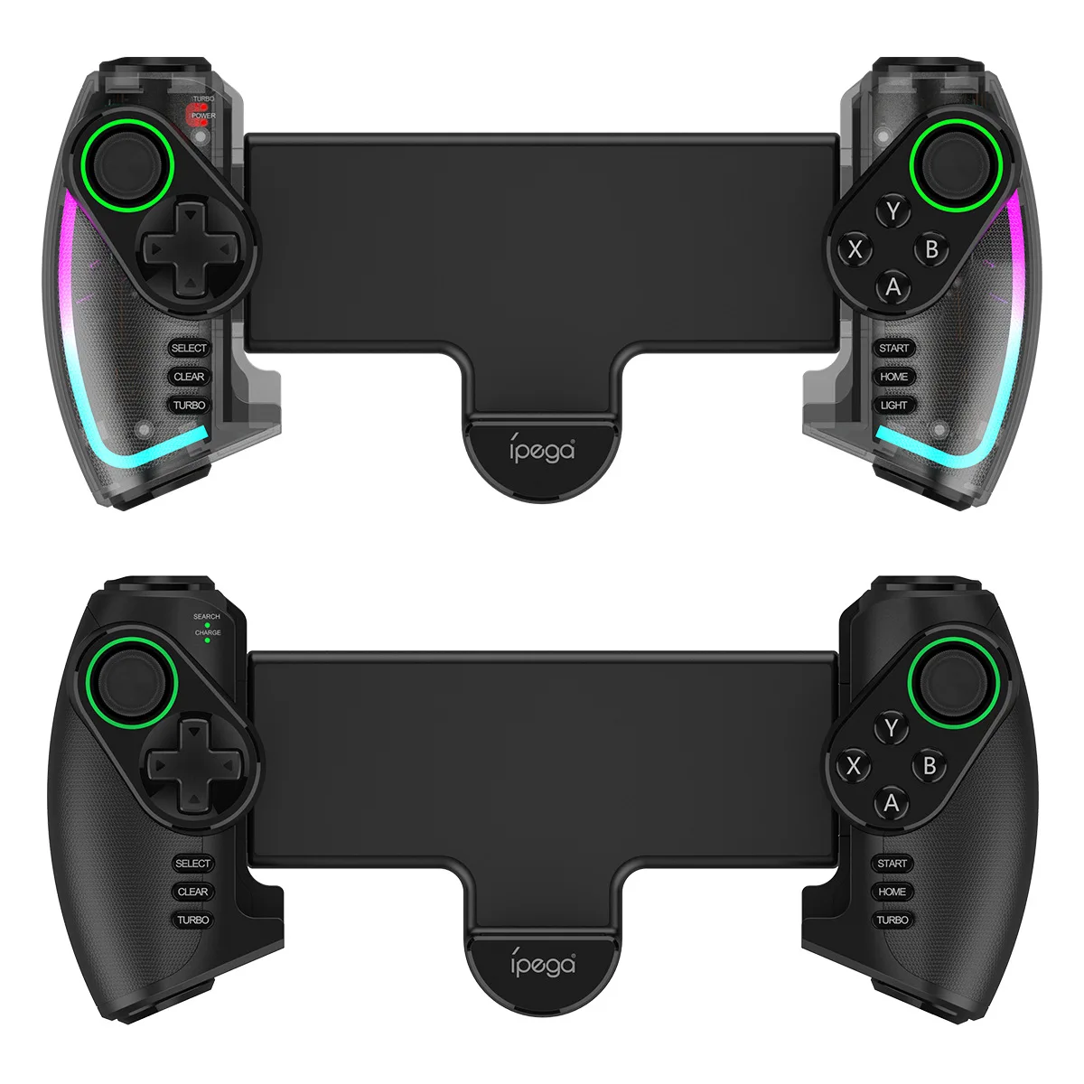 Джойстик Ipega PG-9777 9777S для планшета растягивающийся смартфона Android IOS RGB цветной