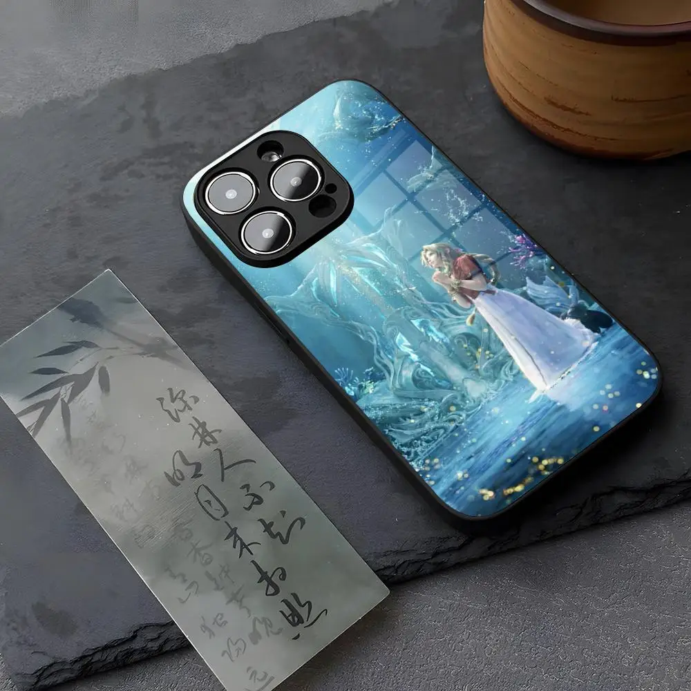 Фото Чехол для телефона Final Fantasy Anime из закаленного стекла для IPhone 13 17 14 16 12 15 11 Pro XS Max Plus Mini X XR SE2020 Coque №3