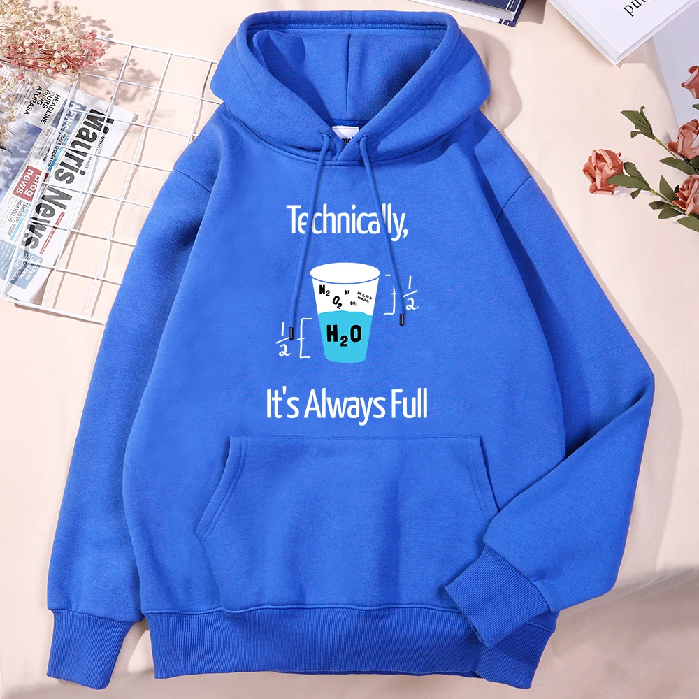 

Technically It'S Always Full Scientific Experiment Male Hoodie Classic Pocket Hooded Pocket Daily Hoodies Soft Graphics Clothing