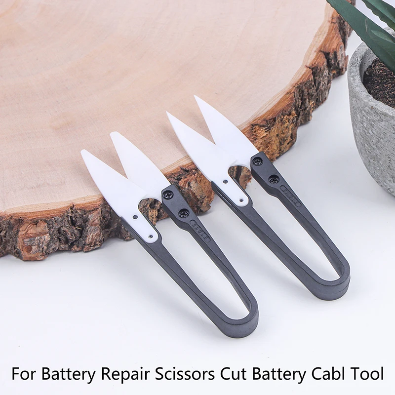 

Ceramic Insulated U-Scissors High hardness Special Scissors for Battery Repair Yarn Embroidery craft Scissors Tailor Tool