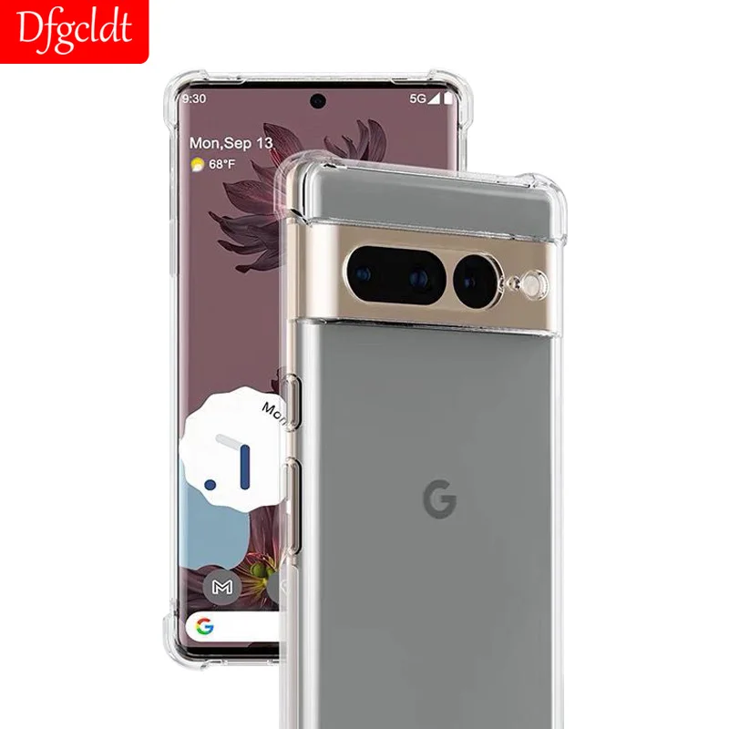 

Shockproof Phone Case For Google Pixel 7 Pro Transparent Airbag Soft Case For Google Pixel 6 Pro 6A 5A 4A 5 4 3 XL back cover