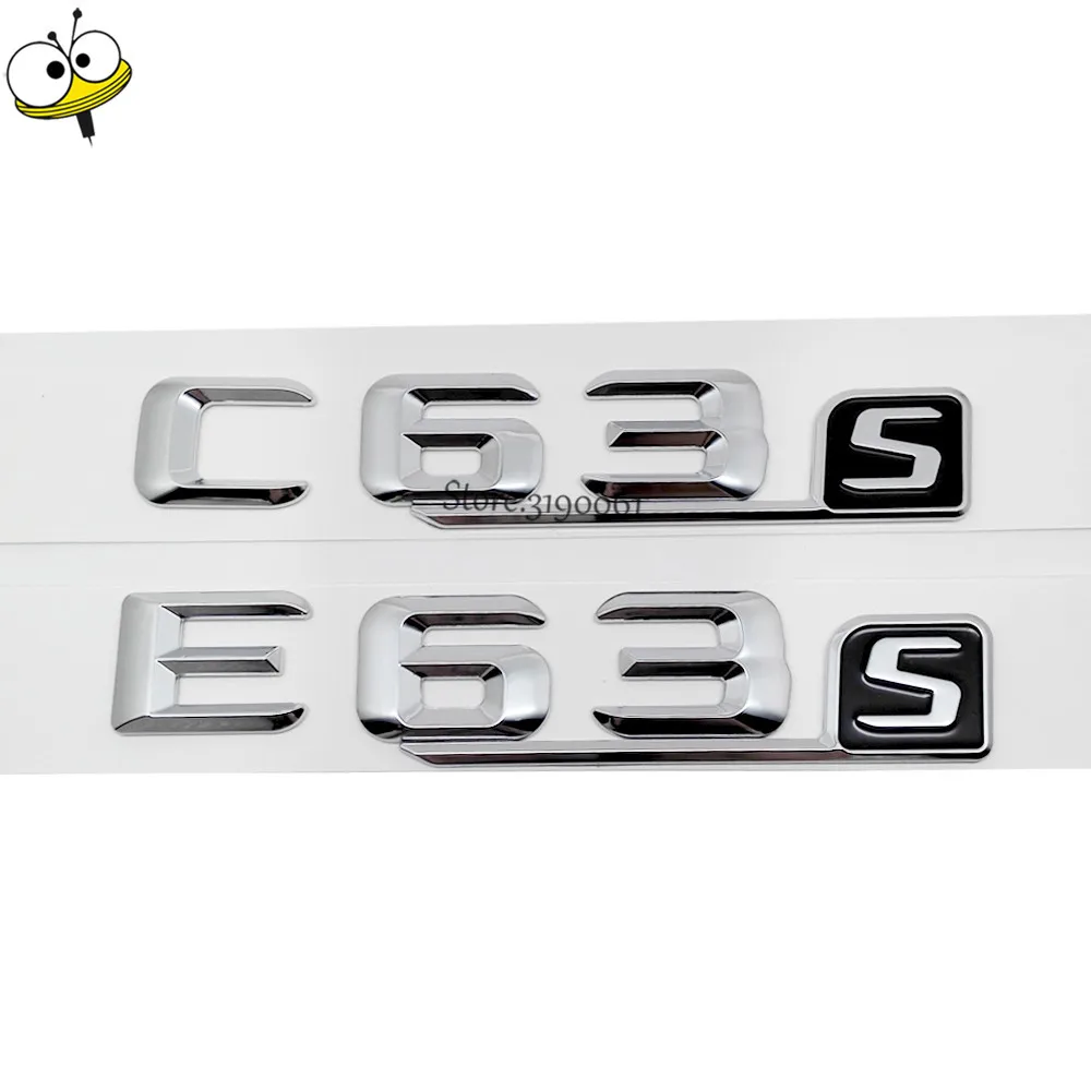 

Для Mercedes Benz C E Class C63 E63 W124 W178 W204 W210 для C63s E63s логотип Автомобильная наклейка грузовик Задняя эмблема значок наклейка автостайлинг