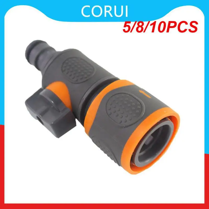 

5/8/10PCS Shut Off Water Valves Thickened Horticultural Pipe Hose Water Gun Connector Through Agriculture Garden Watering
