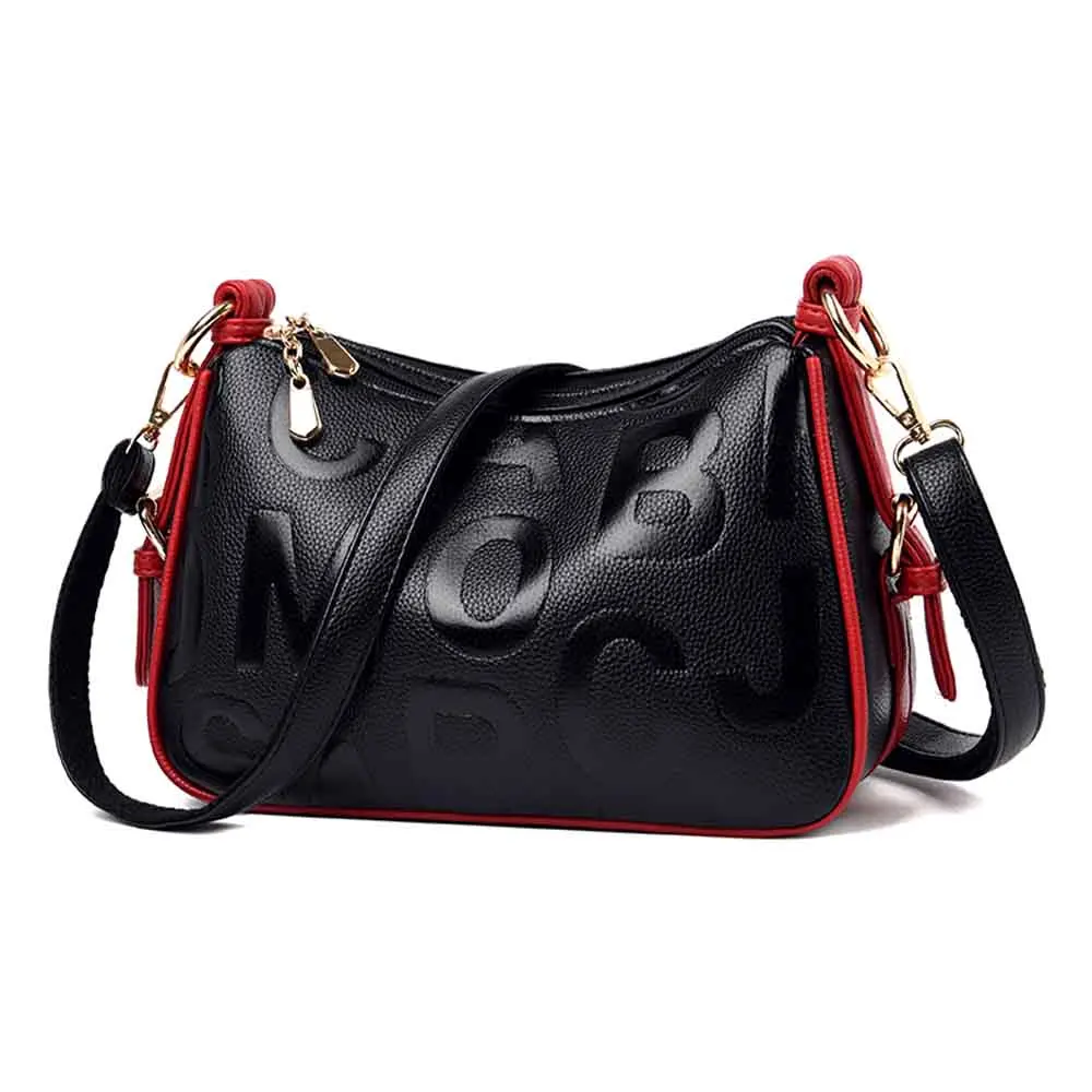 

Новая модная сумка-Кроссбоди XZAN для женщин, мини-тоут с буквенным принтом, женские роскошные кошельки из мягкой искусственной кожи, женская сумка через плечо