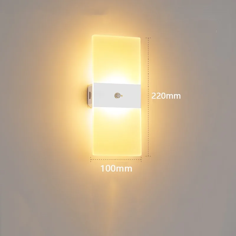 Nordic светодиодный акриловый простой современный прикроватный светильник