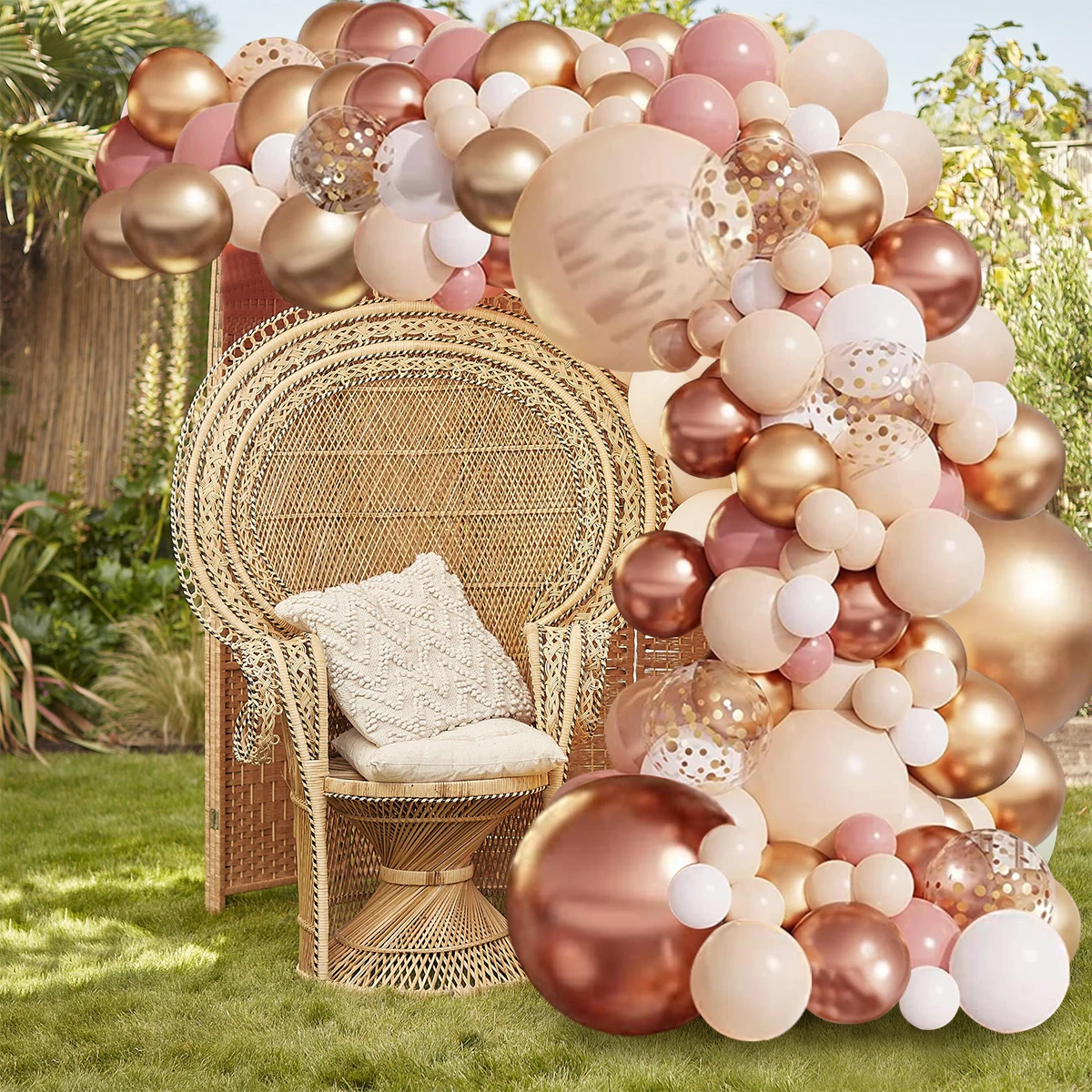 Tender оранжевая гирлянда с воздушными шарами дневной свет украшение для детей на