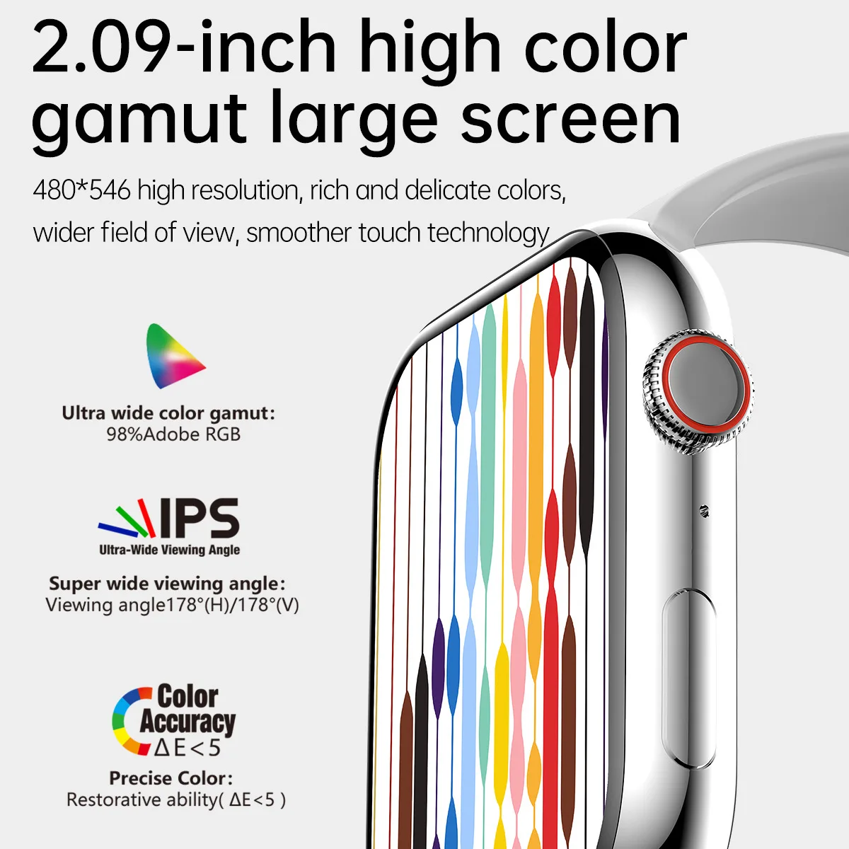 

2022 Series 8 NFC Smart Watch 2.0 Inch Screen With Fitness Tracker Health Monitor Bluetooth Call Men Women Smartwatch for IOS
