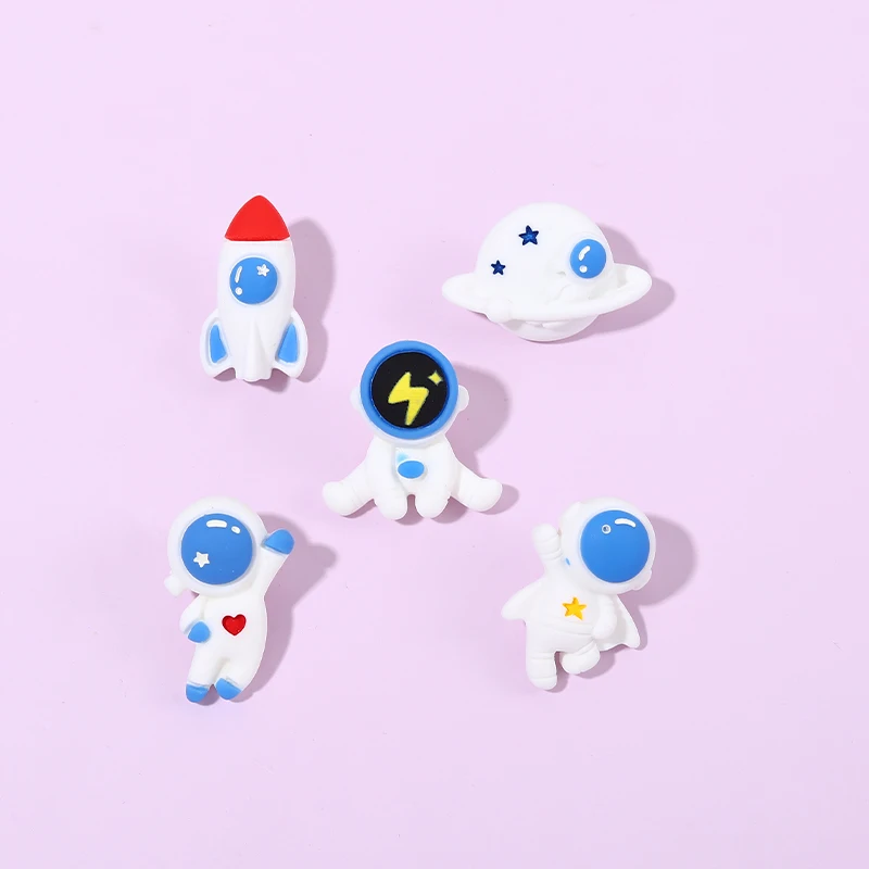

Astronaut Space Rocket Ship Enamel Pin Decoration Metal Badge Cartoon Funny Brooch for Backpack Clothes Universe Pin Jewelry