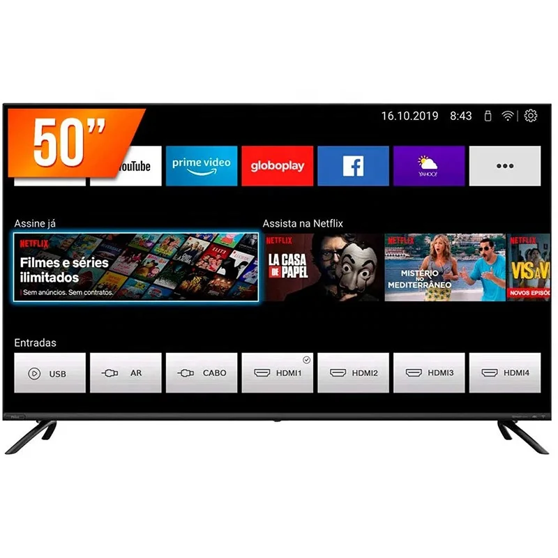 

32/43/50/55/65 75skyworth LCD smart TV 50 inches android TV support 4K HDR for home use