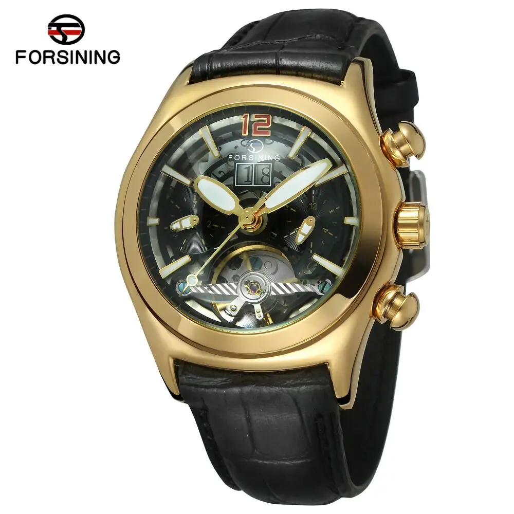 Часы мужские механические с турбийоном из нержавеющей стали |