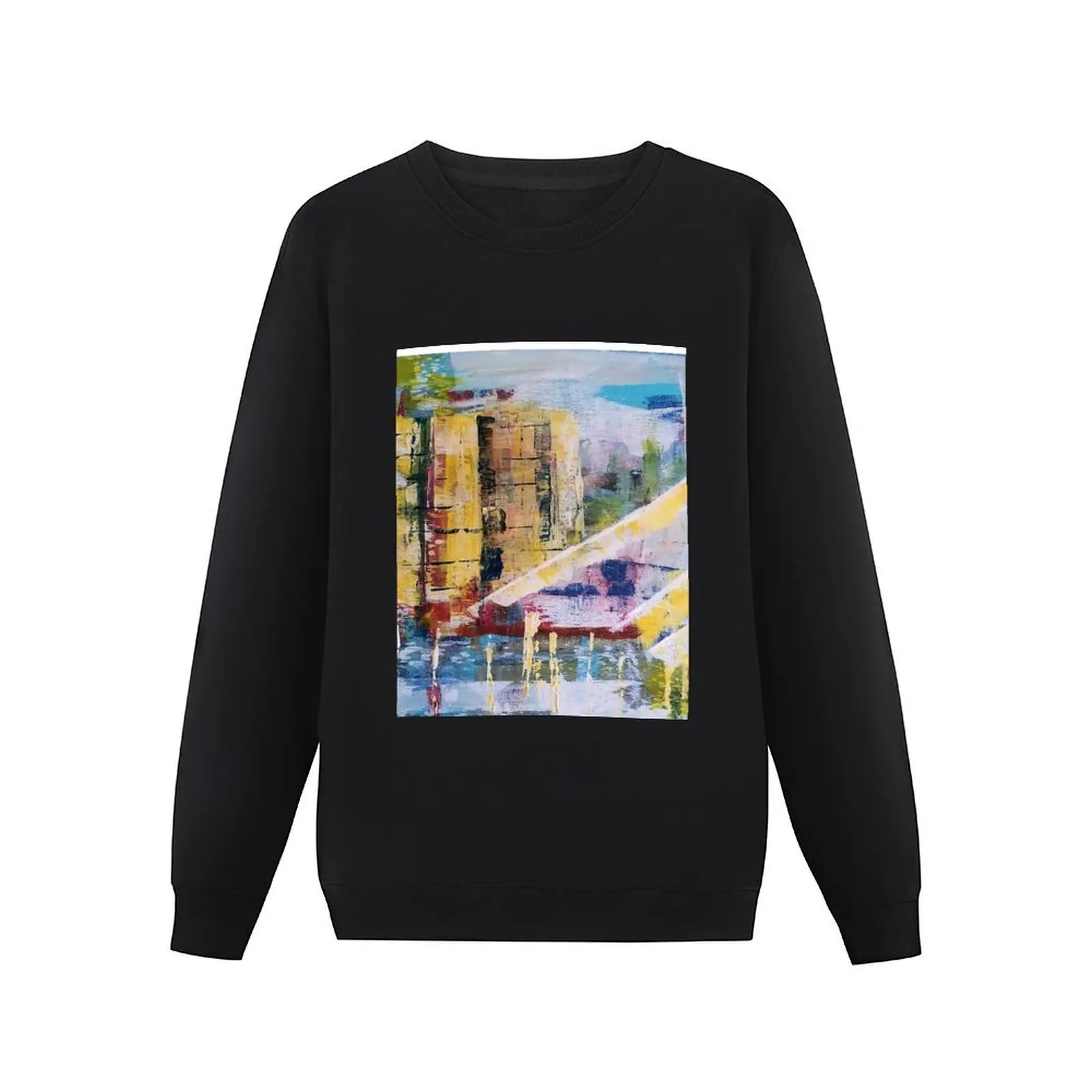 Abstract City Scape Original by CarolAnn пуловер с капюшоном мужской зимний свитер толстовки