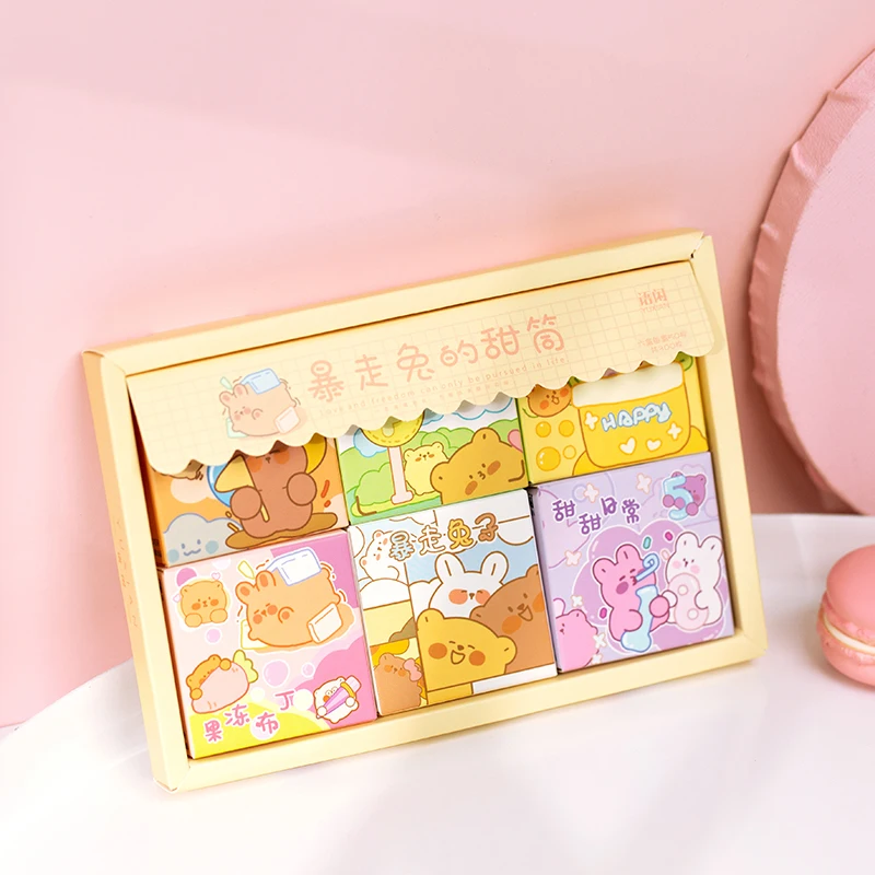 

300 teile/schachtel 6 Designs Nette Aufkleber für Kugel Journaling Scrapbooking kawaii Innovative Dekorative Schreibwaren
