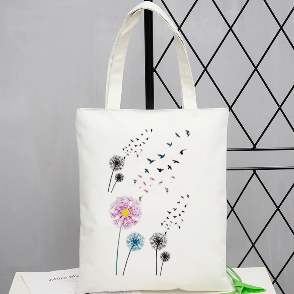 Сумка для покупок Одуванчик многоразовая сумка хлопковая продуктовая ecobag